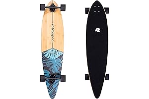 Retrospec Zed 2-in-1 Cruiser & Pintail Complete Longboard Skateboard