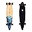 Retrospec Zed Pintail Longboard Skateboard Complete Cruiser | Bamboo & Canadian Maple Wood Cruiser w/Reverse Kingpin Trucks for Commuting, Cruising, Carving & Downhill Riding