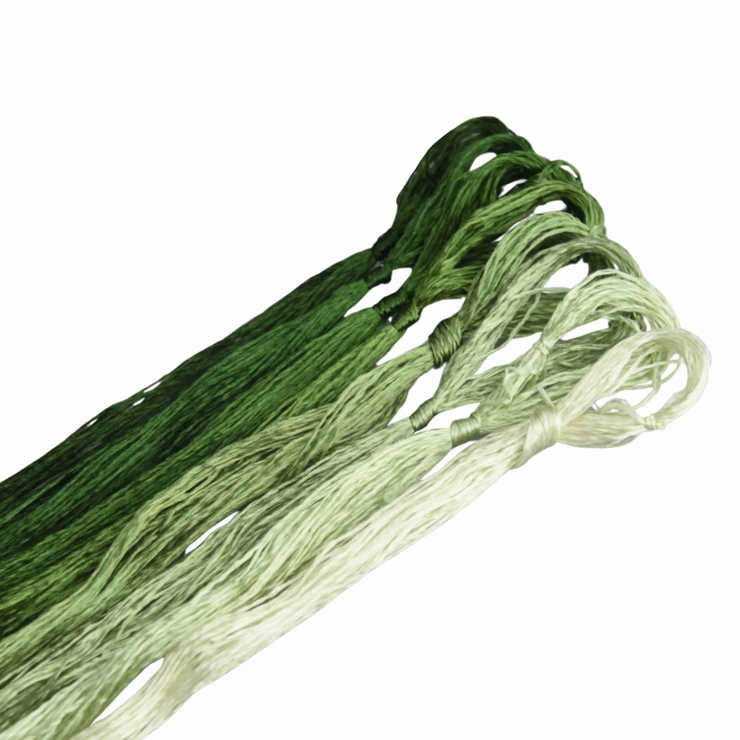 MINGGUXIUYI Colours Gradient Mulberry Silk Embroidery Threads – 22M Each, for Hand Embroidery/Cross Stitch/Knitting/DIY Crafts (45)