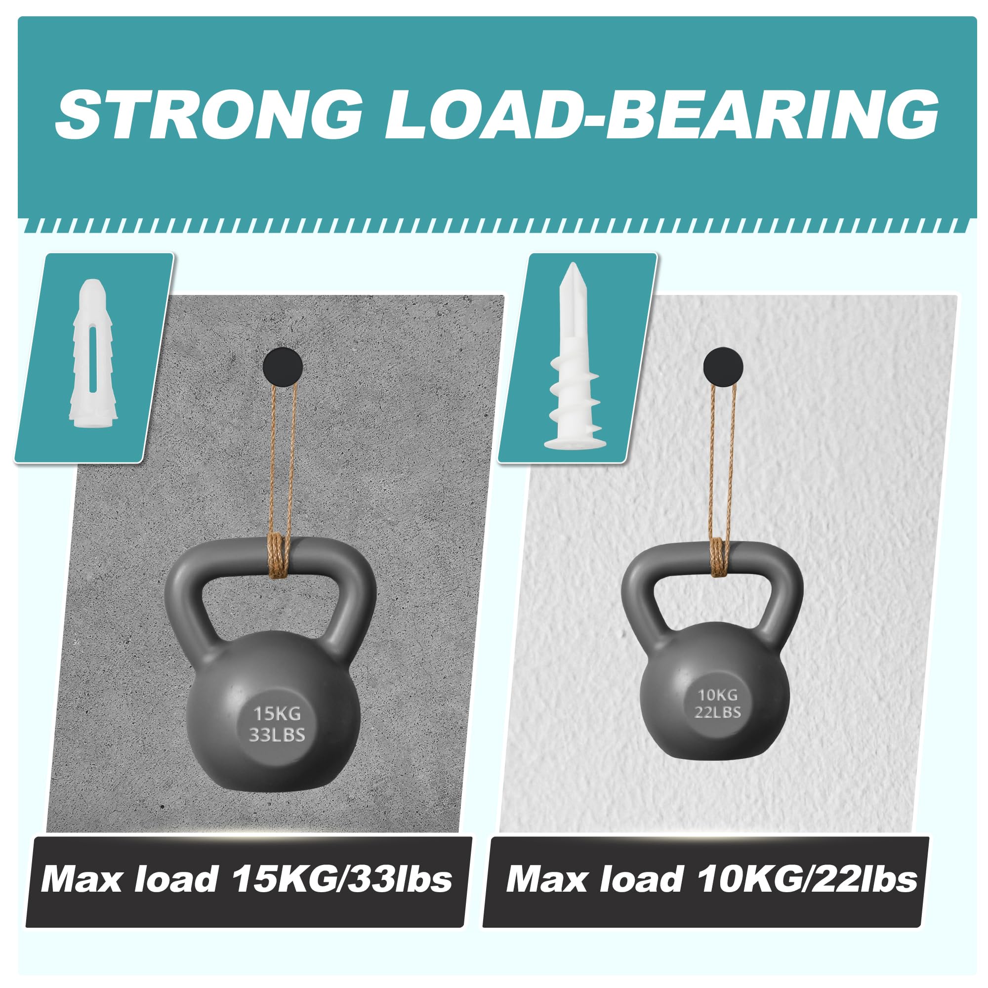 SAYAYO 4PCS Coat Hooks Screw-in Bathroom Towel Robe Hook - Image 4