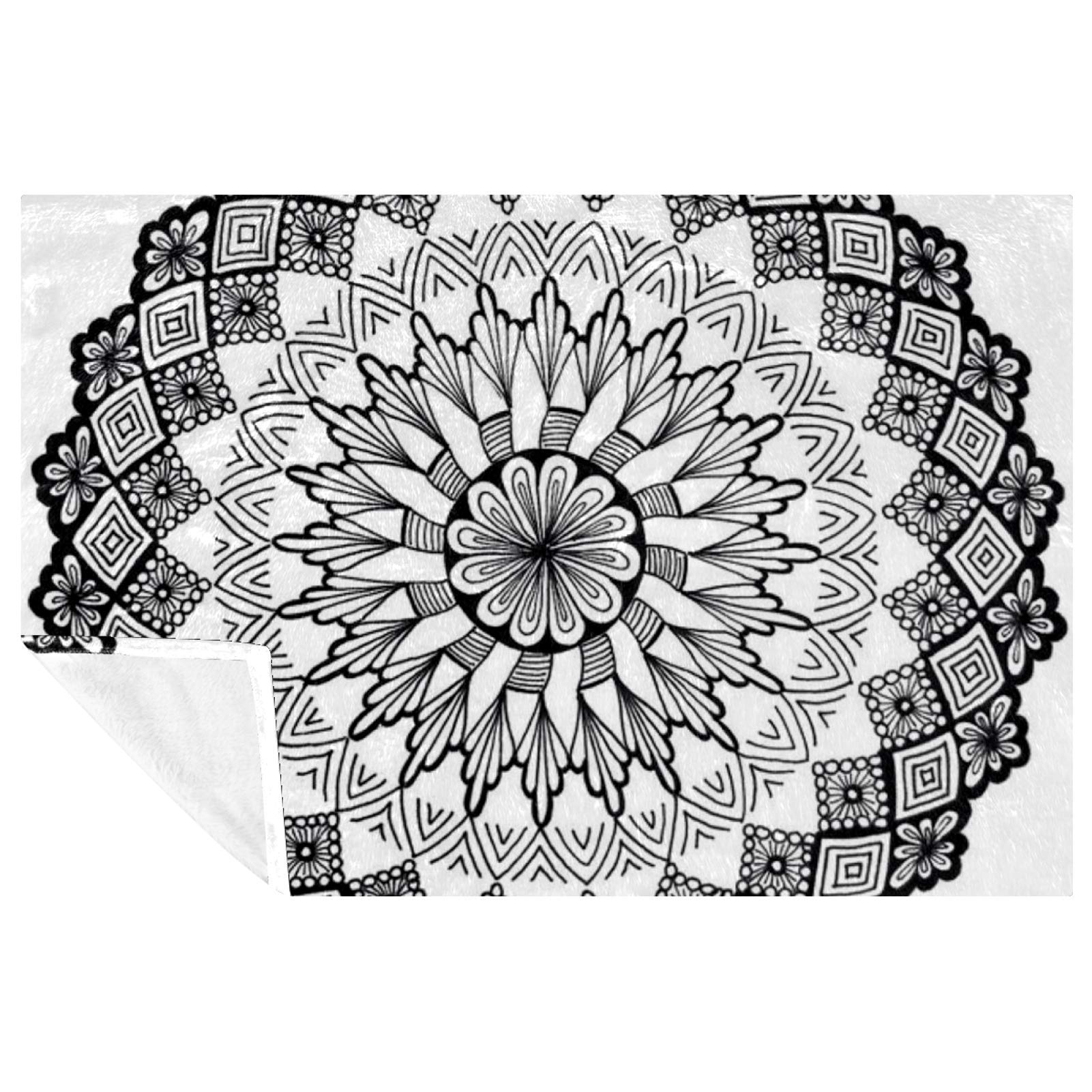 Couverture douce de pique-nique et camping Hipple mandala 150x100