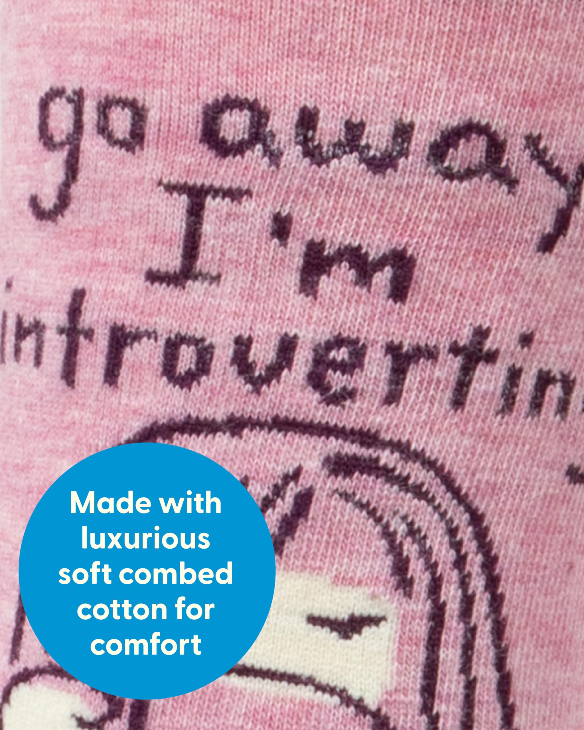 Blue Q - Calcetines - para Mujer: Go Away Introverting