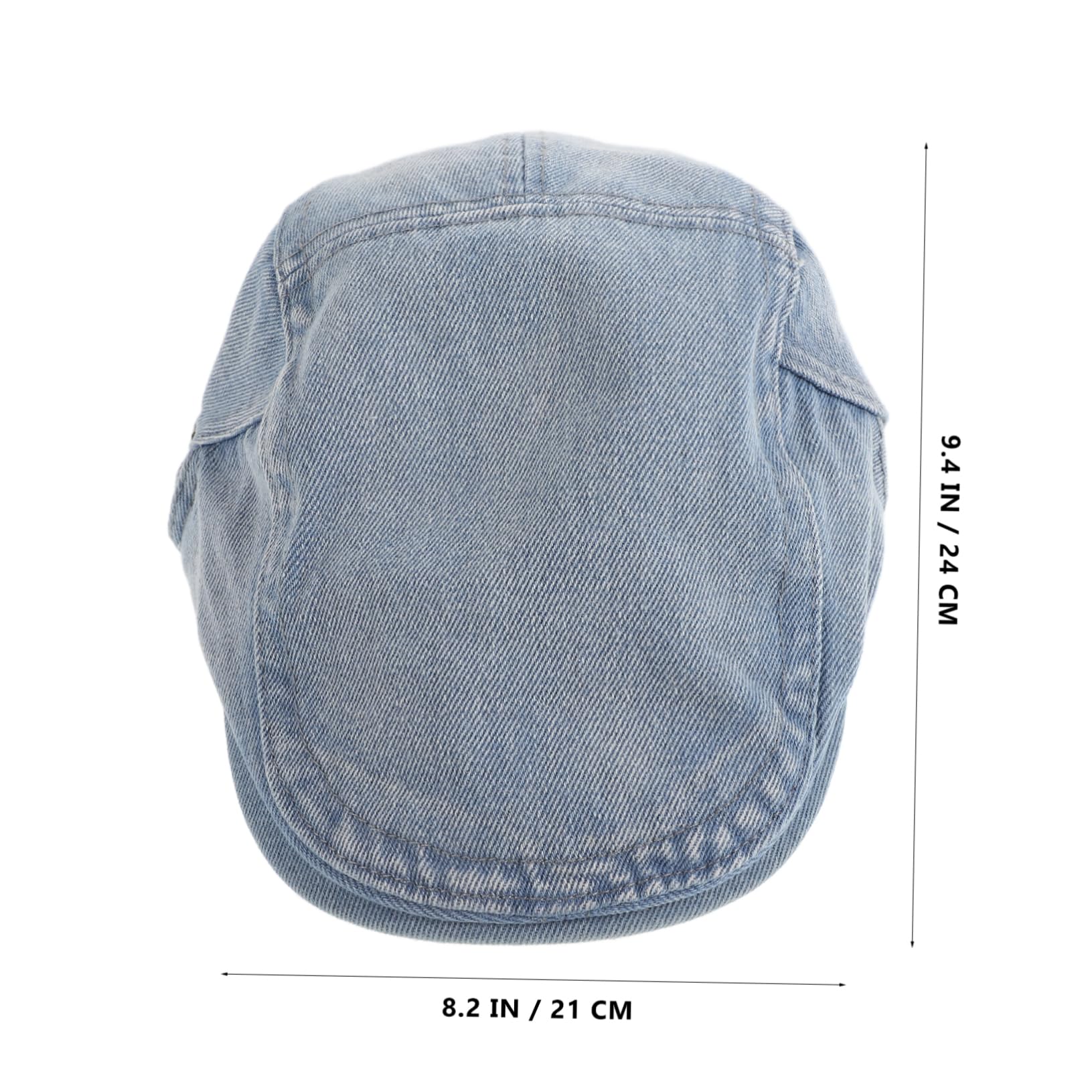 Didiseaon Beret Hat for Painter Denim Beret Vintage Outdoor Cap Breathable Denim Comfortable Cap