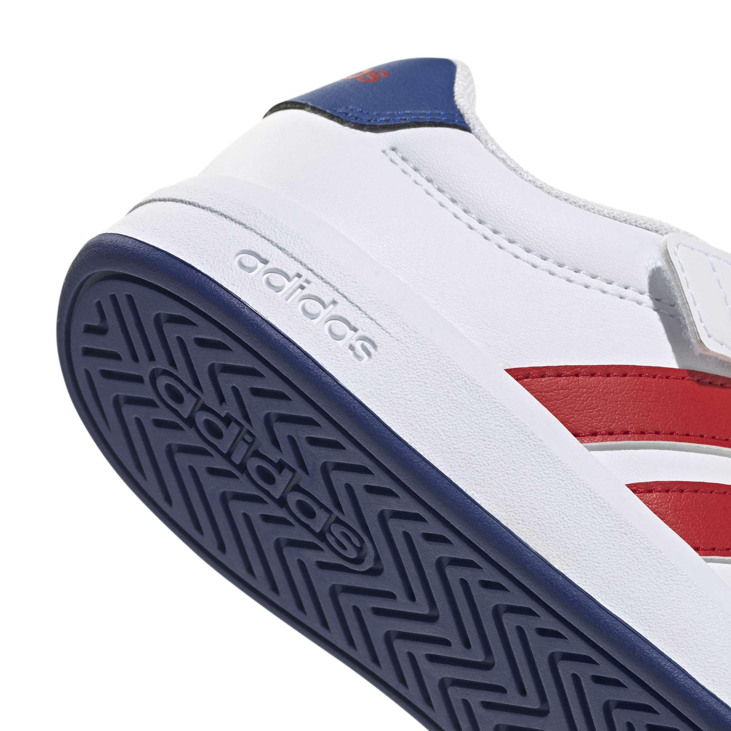 adidas Uniseks - dzieci Grand Court 3.0 Children Shoes, ftwr white/team royal blue/better scarlet, 33 1/2 EU