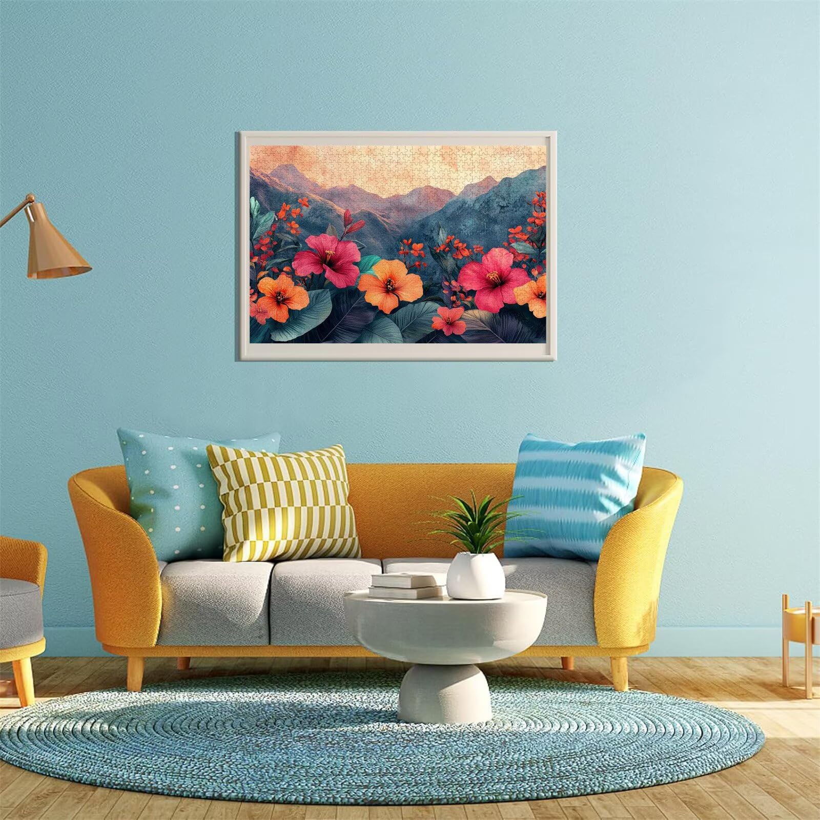 Blume Puzzle für Erwachsene Kinder Anspruchsvoll 5000 Teile Impossible Klassische Puzzles Schwer Anlage ab 8 9 10 Jahre Mädchen Jungen Jigsaw Kunst Educa,für Dekoration und Geschenke 105x156cm t-353