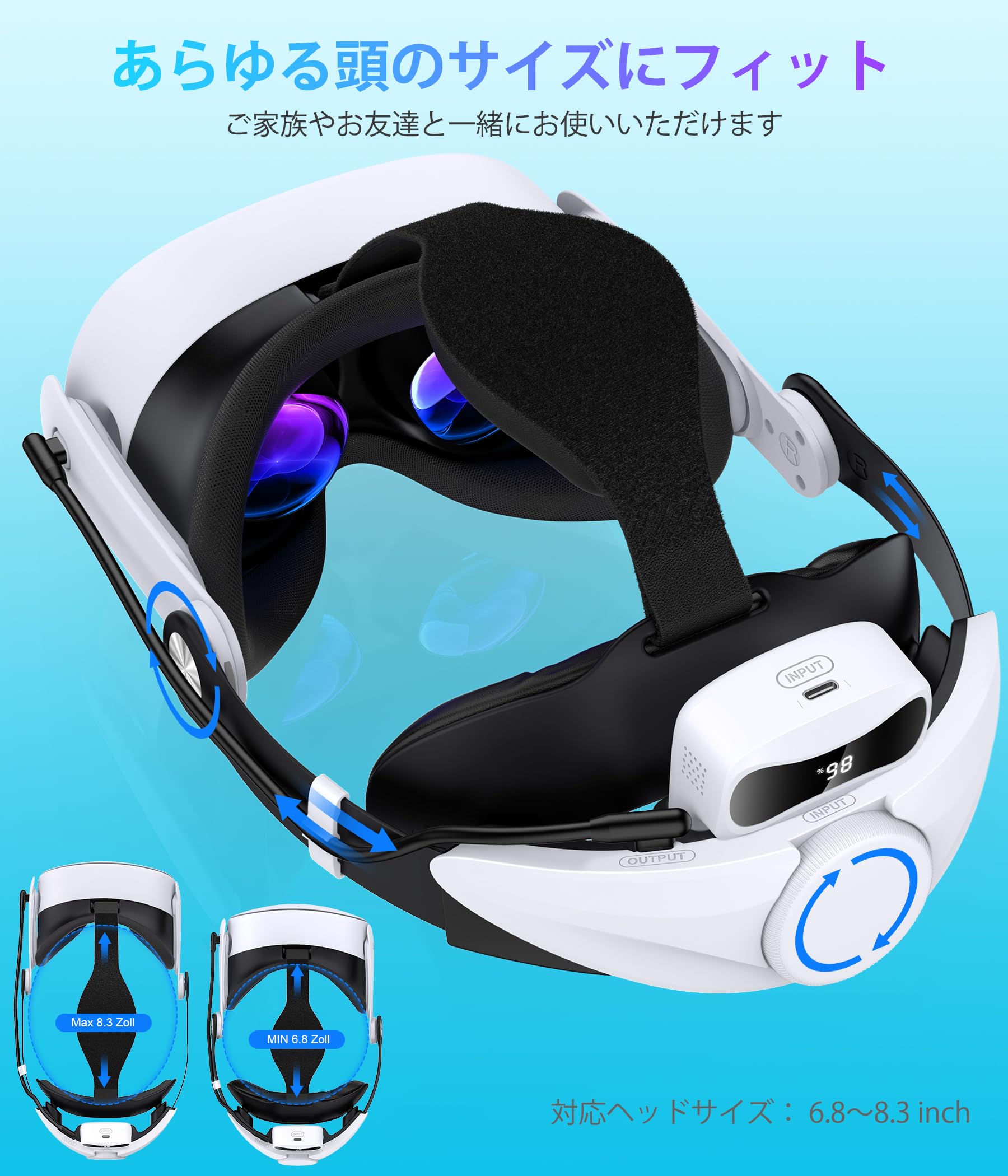 Amazon.co.jp: Elekasumi Meta Quest 3S/Quest 3/Quest 2用バッテリー