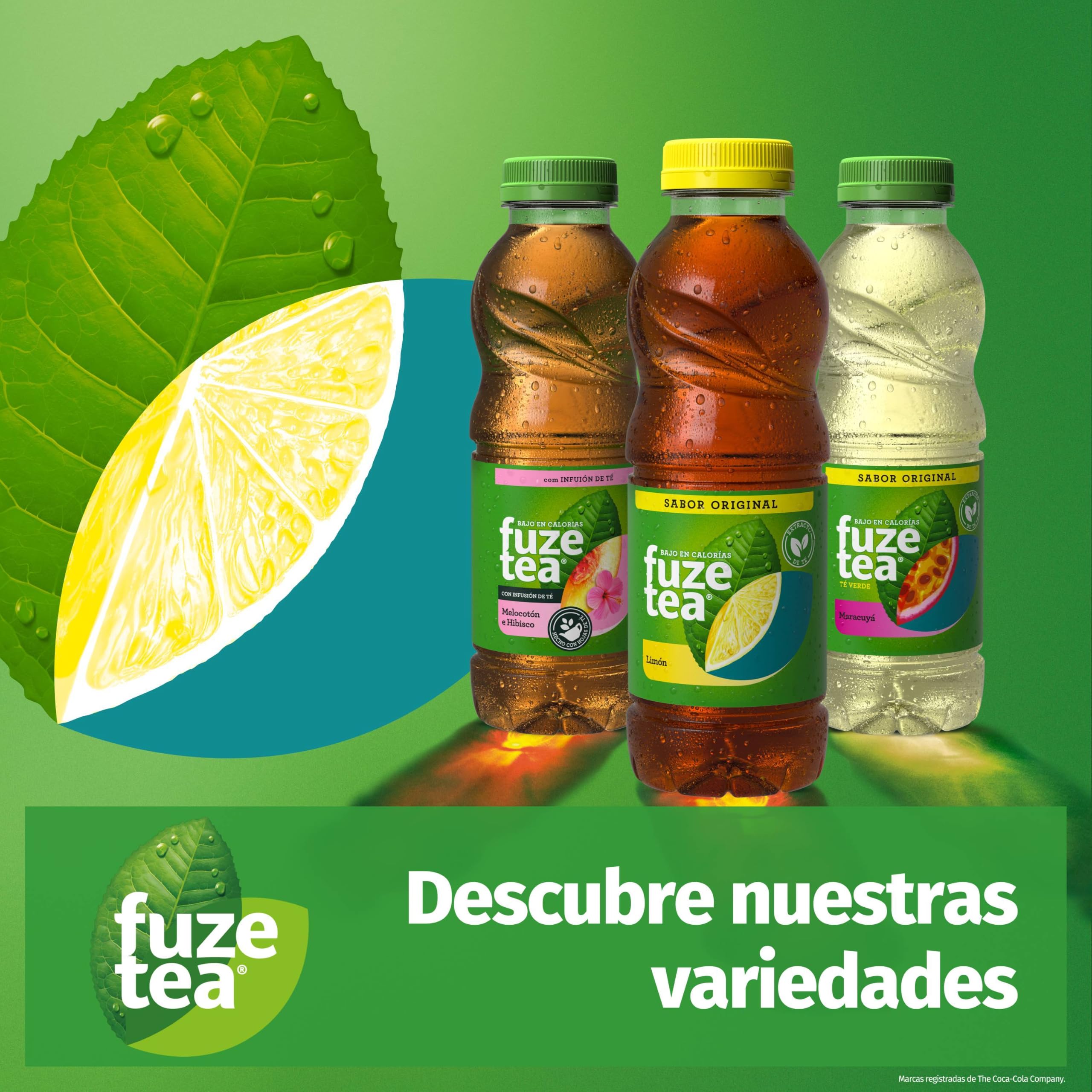 Fuze Tea Té verde Maracuyá Bajo en calorías 1,5 L Pack 6