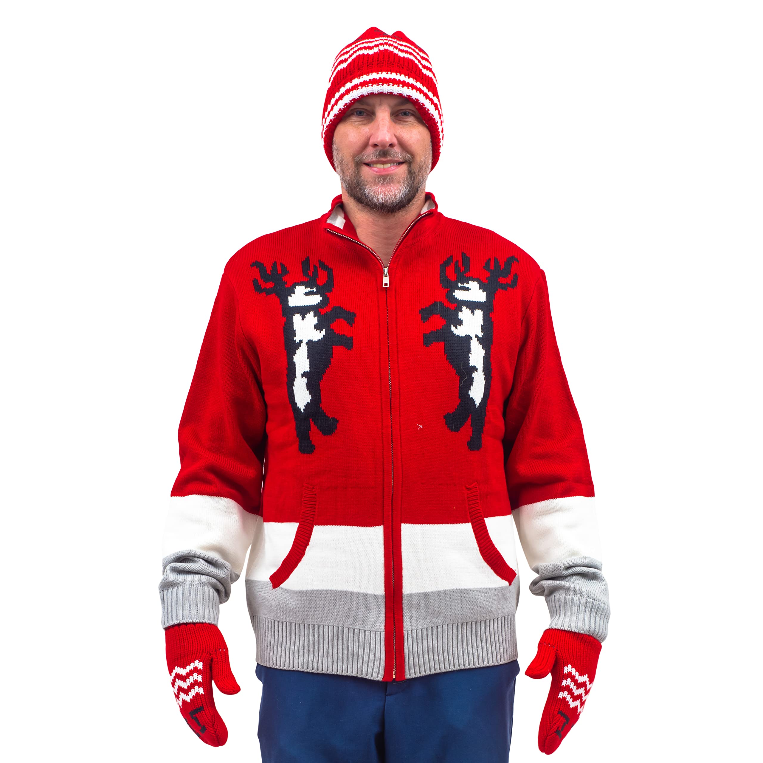 Santa Clause Movie T Allen Deluxe Halloween Costume Cosplay Three Piece Christmas Top Hat and Mittens