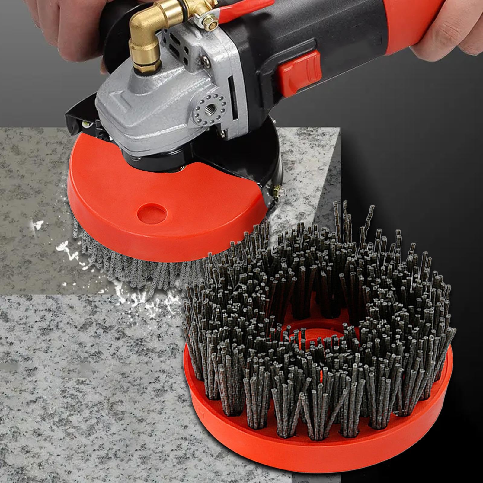 Antike Bürste M14 Mit 10,2 Cm - Polierbürste Für Stein & Metall (Körnung 60)