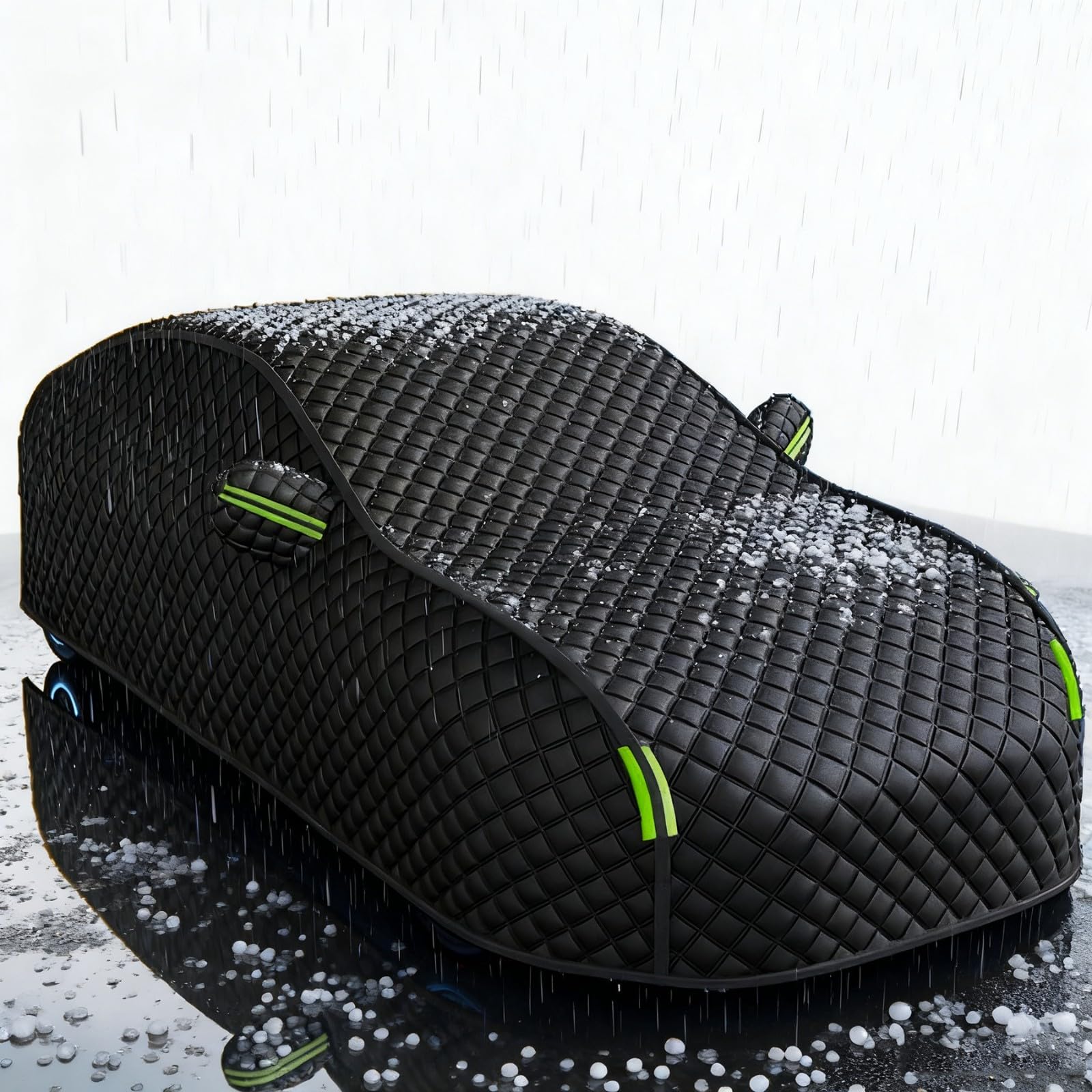 Funda Coche Antigranizo para Mercede- Benz CLA 200,Cubierta Aire Libre Invierno Verano Protección Cubre Coches Resistente a Granizo Cubierta con Cremallera