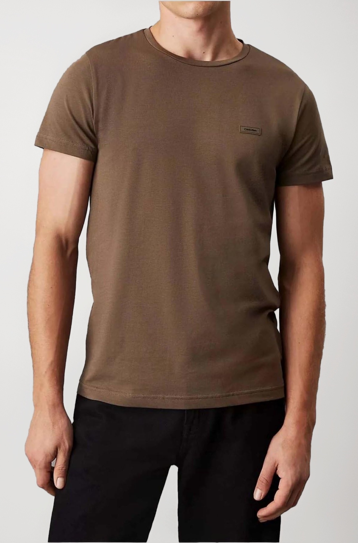 Calvin Klein Jeans Solid Slim Fit Cotton T-Shirt