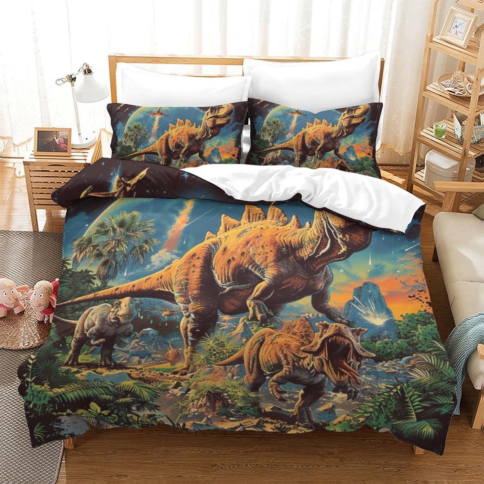 Housses de couettes respirantes en microfibre super douce 3D