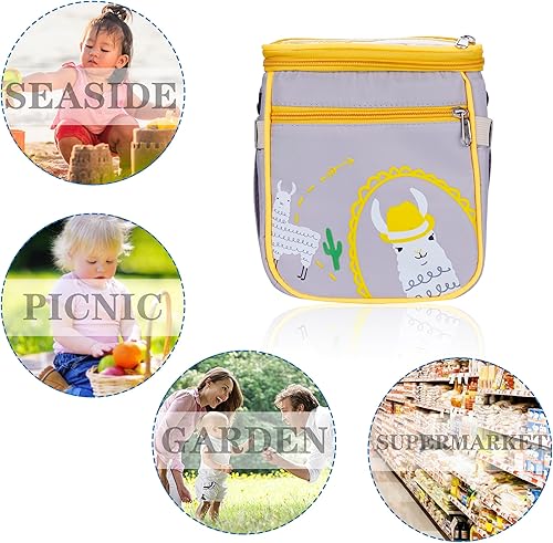 Miniatura 8 de Bolsa de pañales para bebé al aire libre  Bolsa para cochecito de bebé, contenedor de almacenamiento para pañales, toallitas y juguetes (gris)