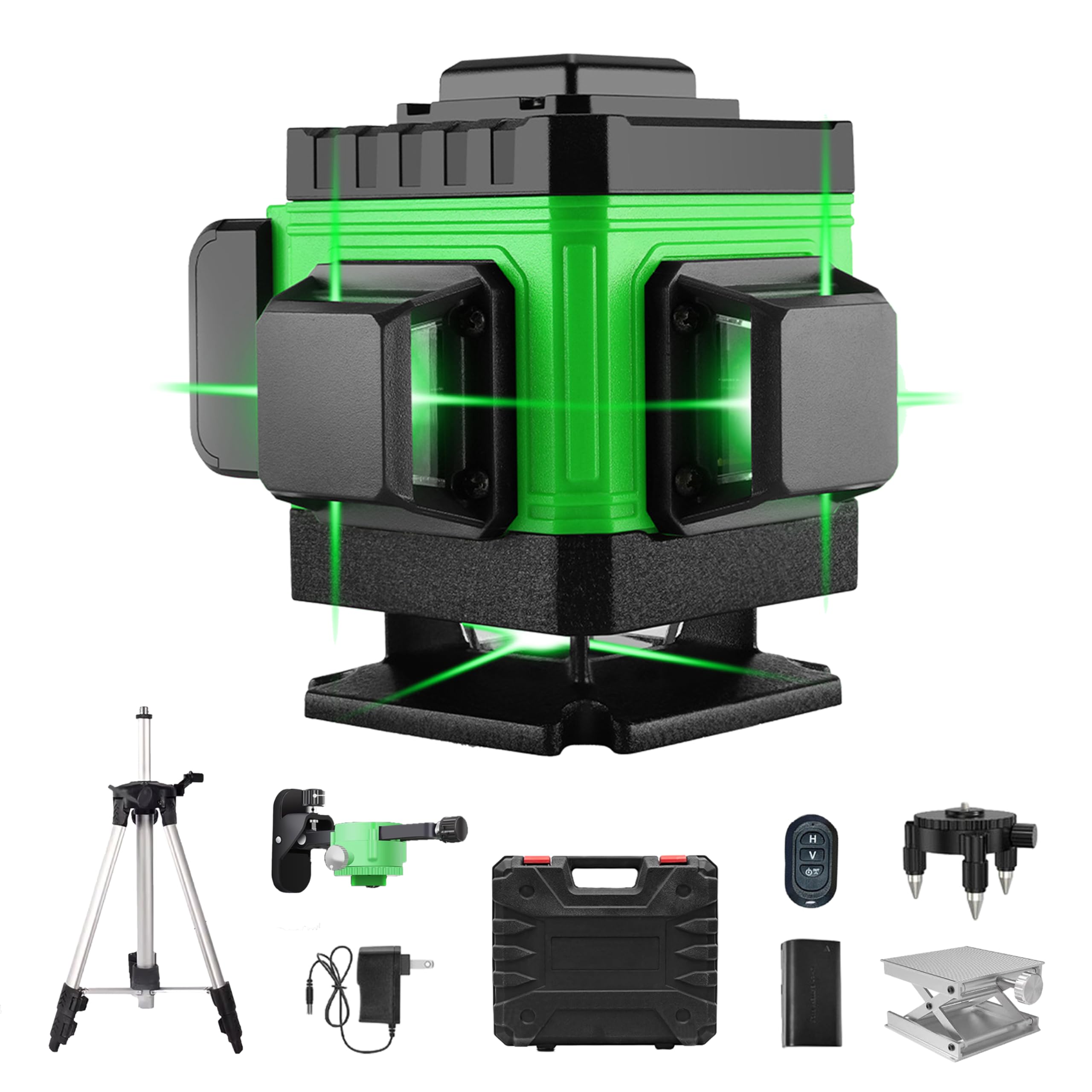 Amazon | レーザー墨出し器 フルライン グリーン 12ライン 3×360° 照射