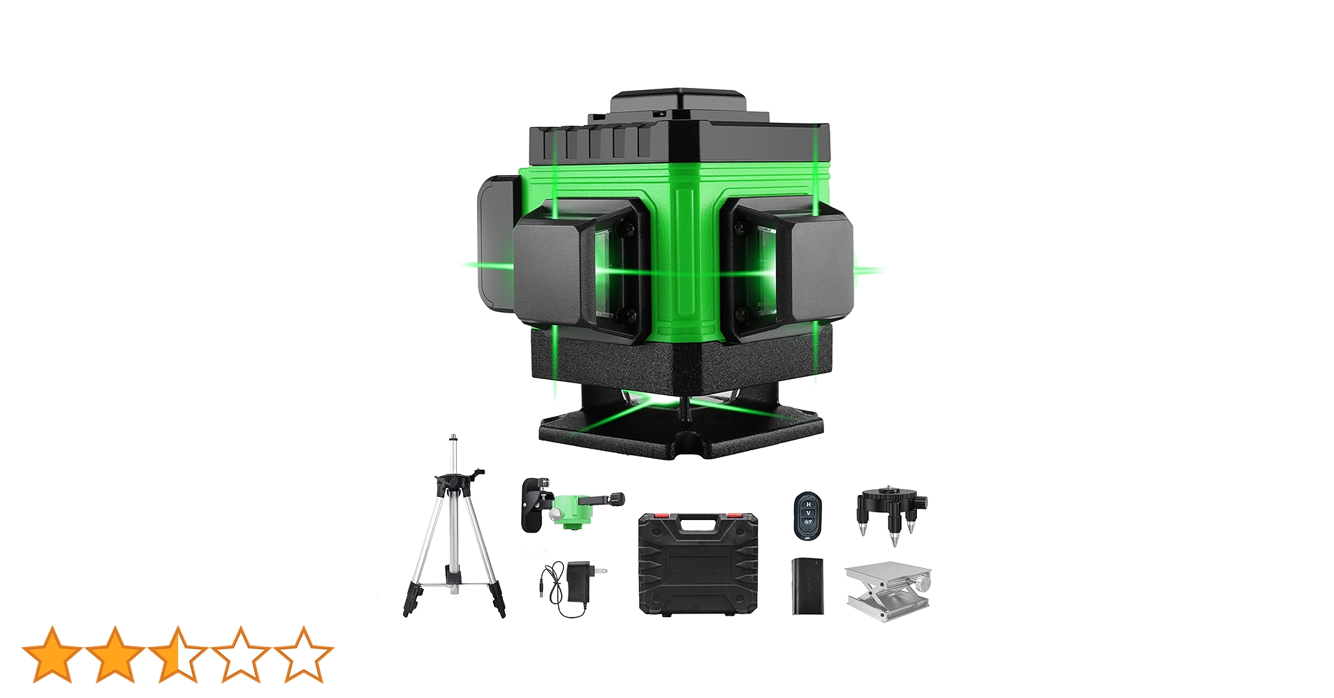 Amazon | レーザー墨出し器 フルライン グリーン 12ライン 3×360° 照射