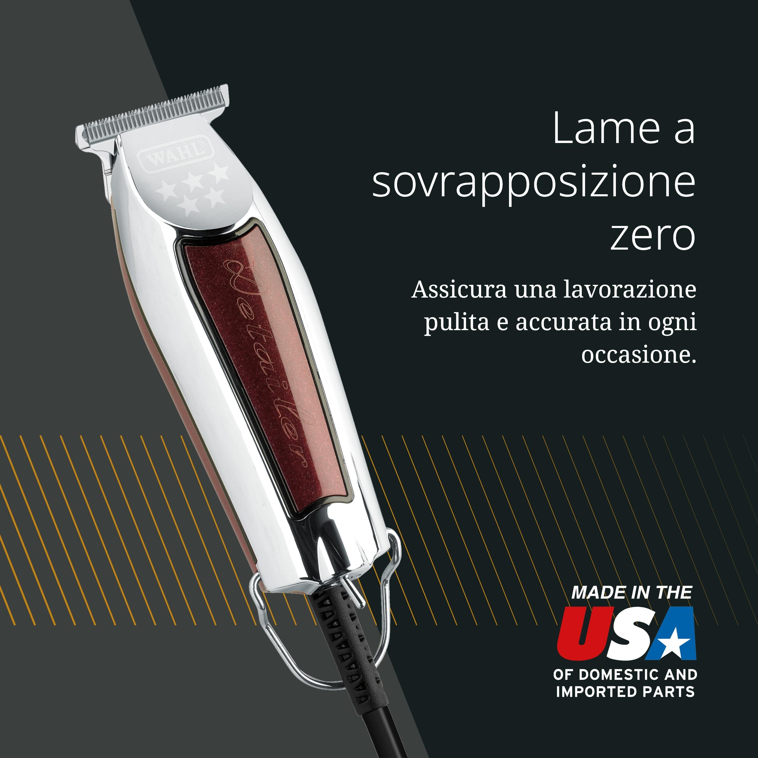 Wahl Wide Detailer - trimmer con lama T extra larga per contorni e