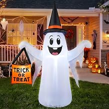 4.5 FT Halloween Inflatable Ghost Outdoor Decoration with Magic Hat