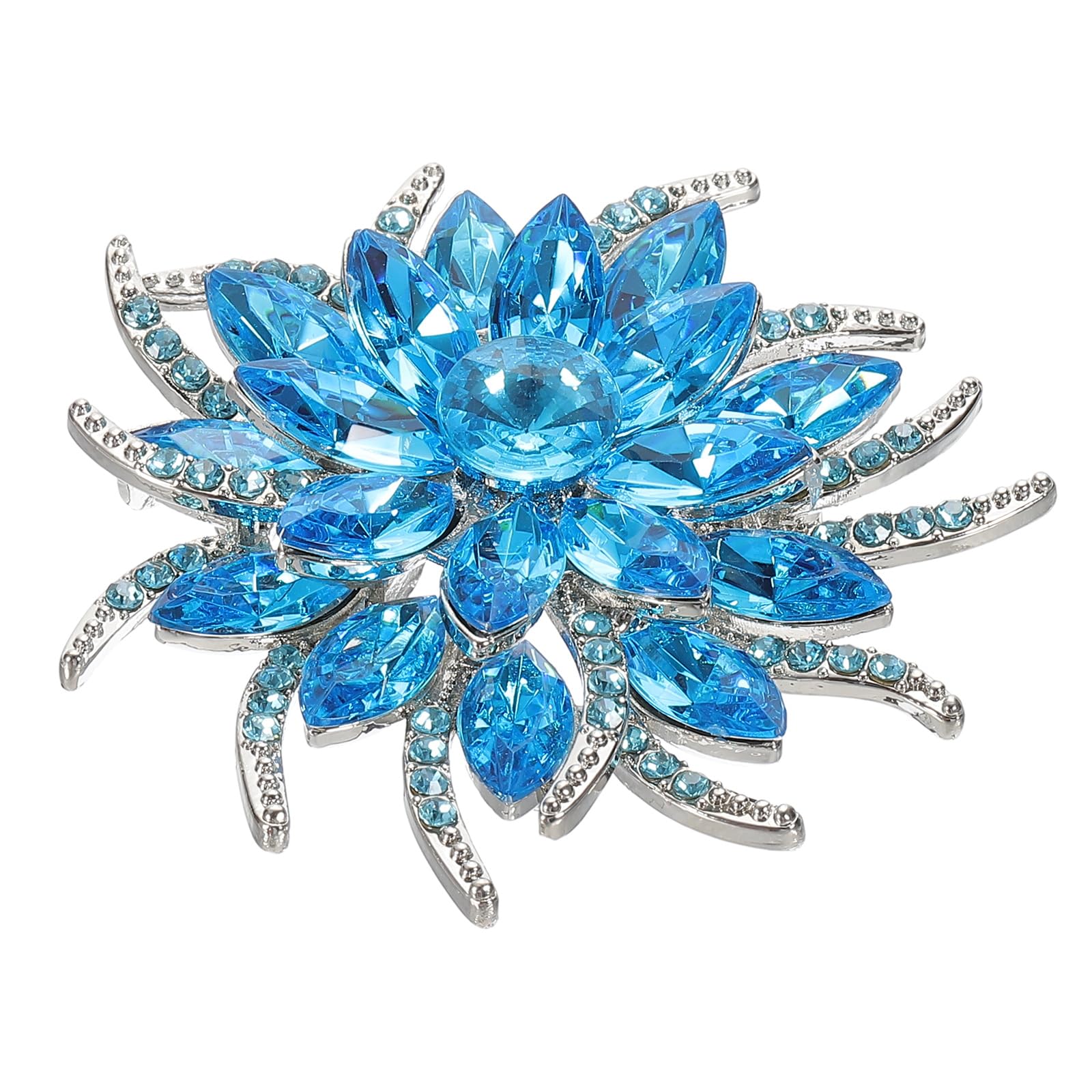 Spilla a forma di corona di fiori di cristallo, regalo da donna