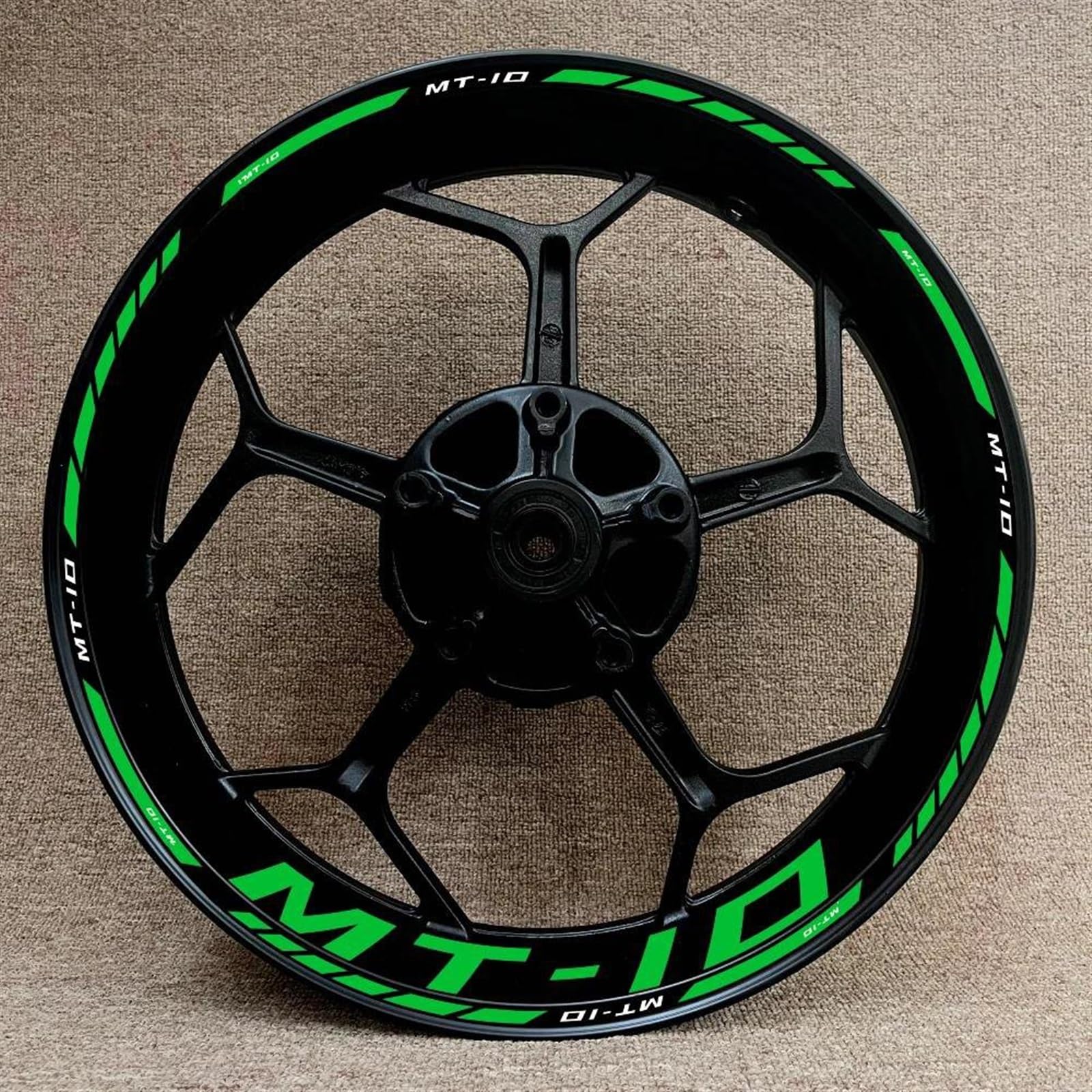 Stickers Motorcycle Wheel Stickers Reflective Rim Motorbike Waterproof Decals for MT-10 Mt10(Style 7)