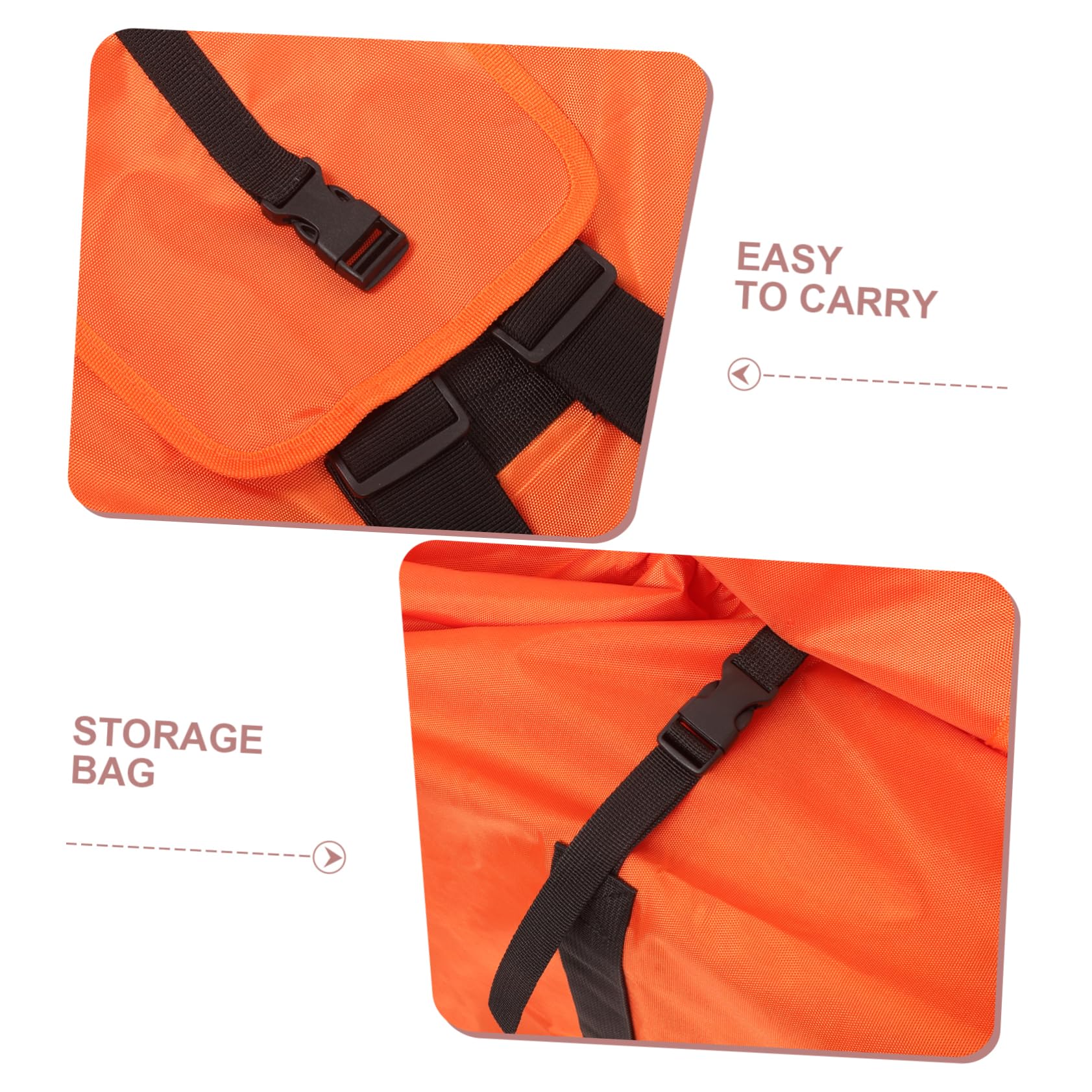 Amosfun Paquet de Rangement Voyage Poussette et Siège Auto, 1 Pièce | Tissu Oxford Orange, Grand Volume Pliable et Déperlant, pour Déplacements en Avion