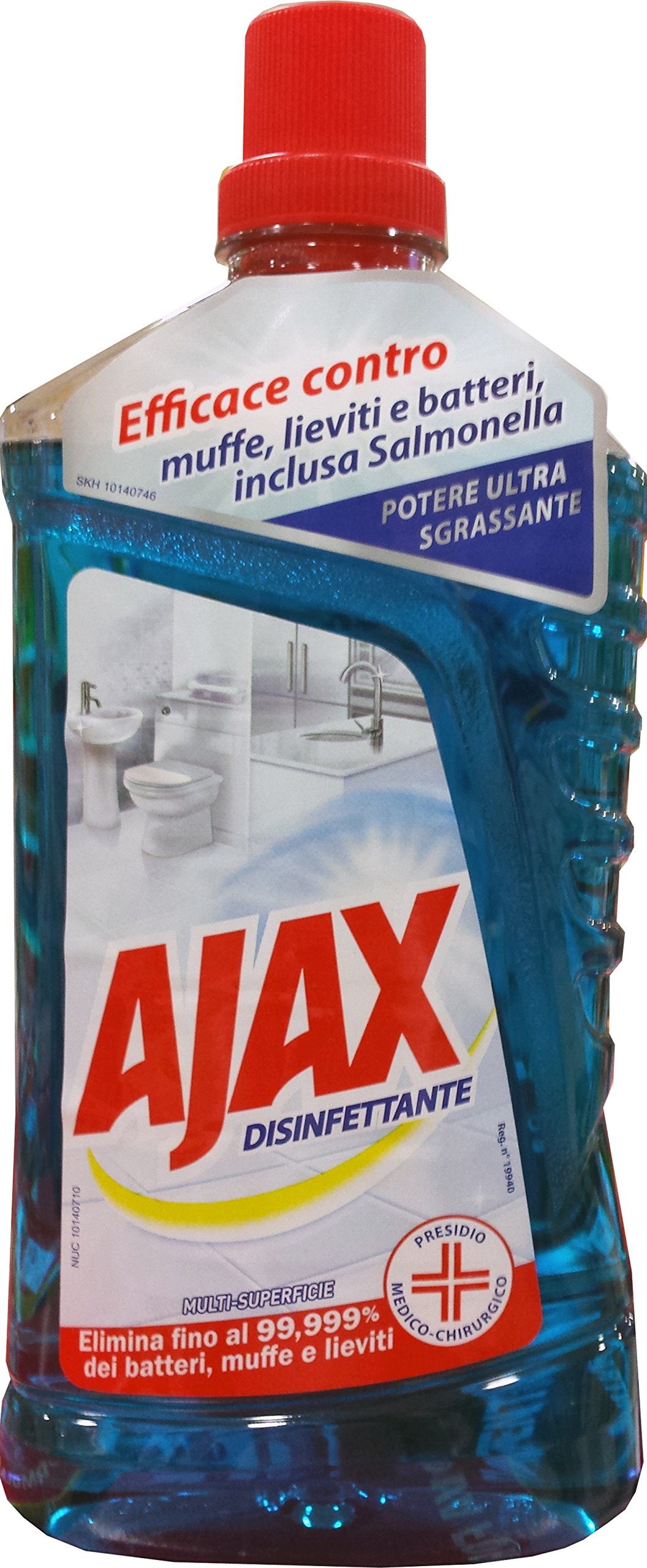 12 x AJAX Pavimenti Dinf.Antibatterico Multi Superf.PMD 1000 Ml