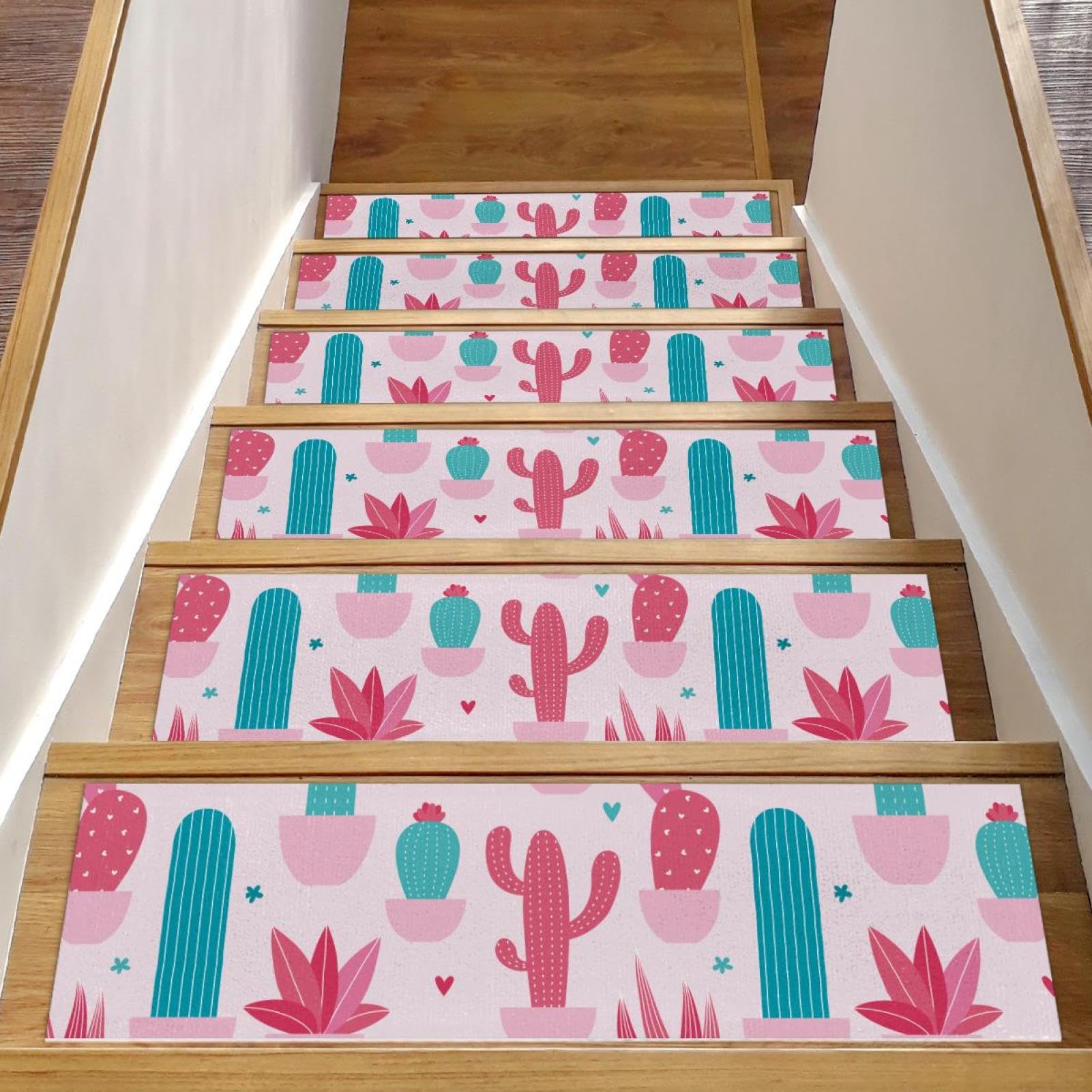 Tapis d'escalier antidérapants marches bois lavables enfant senior animal