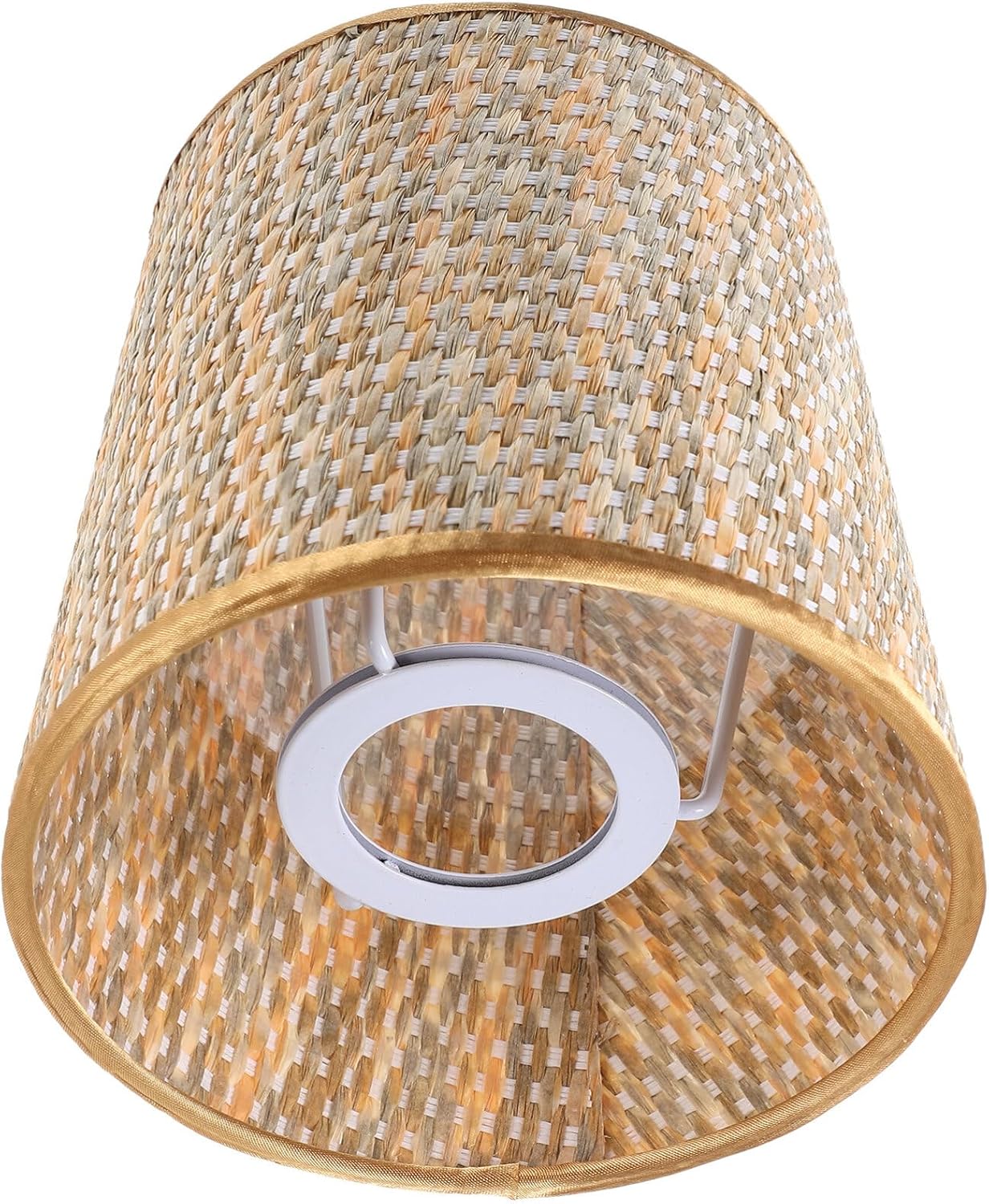VOSAREA Small Lamp Shade Rattan Woven Lampshade for Table Lamps and