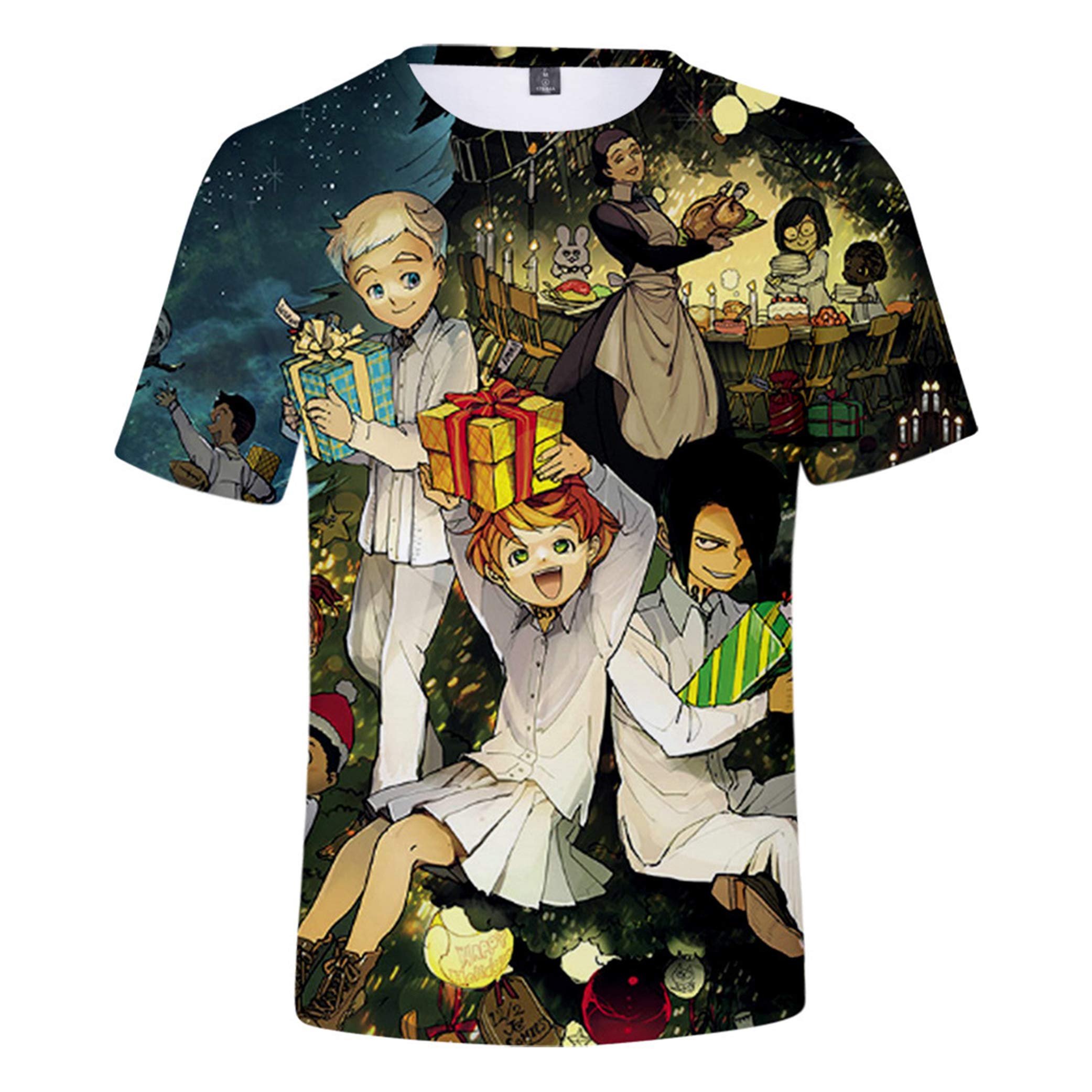 The Promised Neverland Shirt Anime Cosplay T-Shirt Top for Teens Women/Men