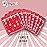 Regal Bingo Bulk Bingo Cards with Sliding Windows - Reusable Large Print Bingo Game Cards for Adults Large Group - 8 Pack, Red