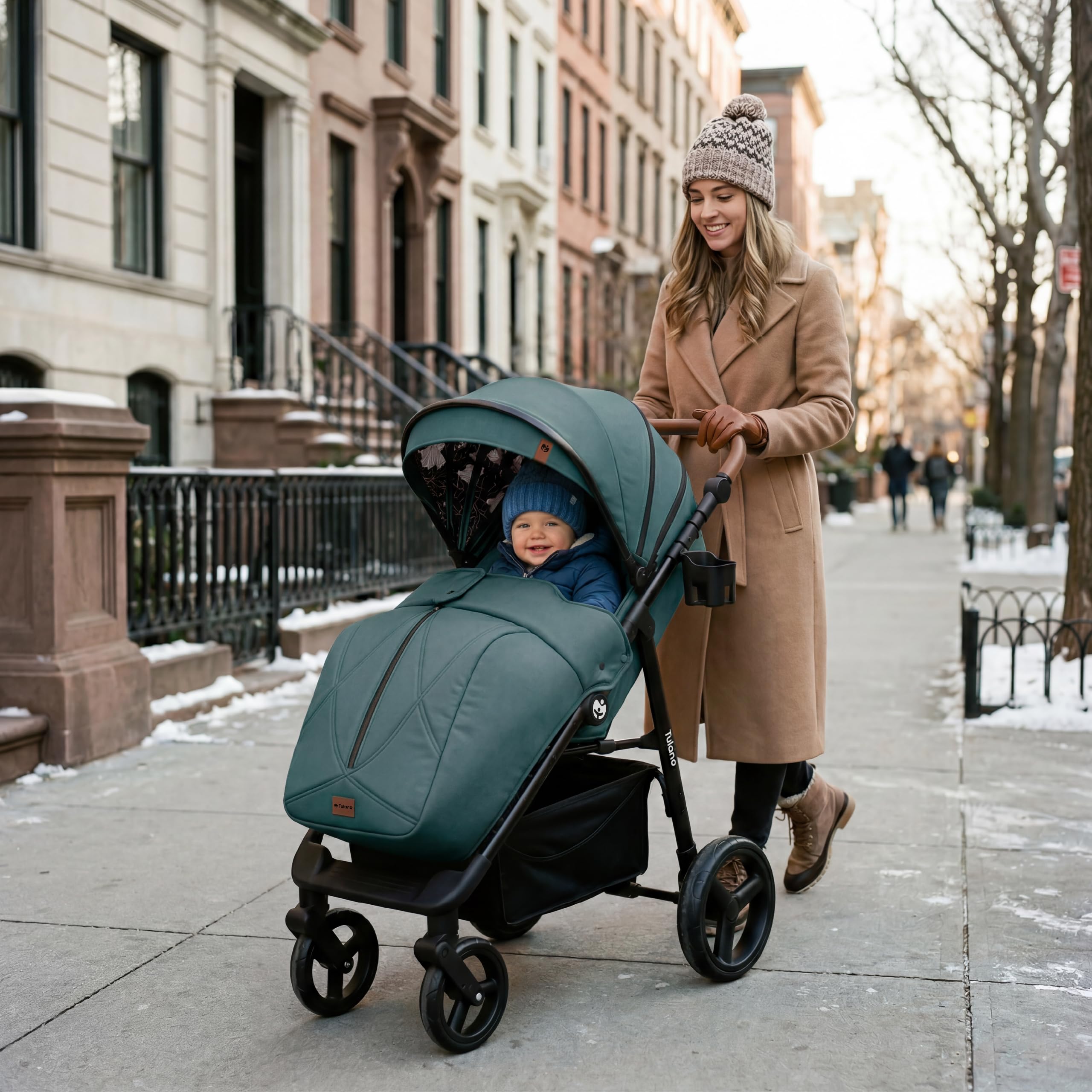 Tulano Avignon 35 Kinderwagen Buggy Reisebuggy mit Liegefunktion Flugzeug Handgepäck bis 22kg Grün