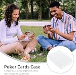 8 Pcs Effacer Mini Boîtes de rangement avec des lids (10,5x7,5x2,5cm) - Boîtes d'organisateur en plastique pour cartes de jeu, cartes de travail, artisanat & Petits articles, contenants vides rectangulaires