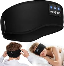 MUSICOZY Sleep Headphones Upgraded BT.5.4 Silent Velcro Headband Headphones | Breathable Bamboo Fiber, No Sticky Hair & Washable Headphones For Sleeping, Travel, Yoga & Running,Shift Work etc.