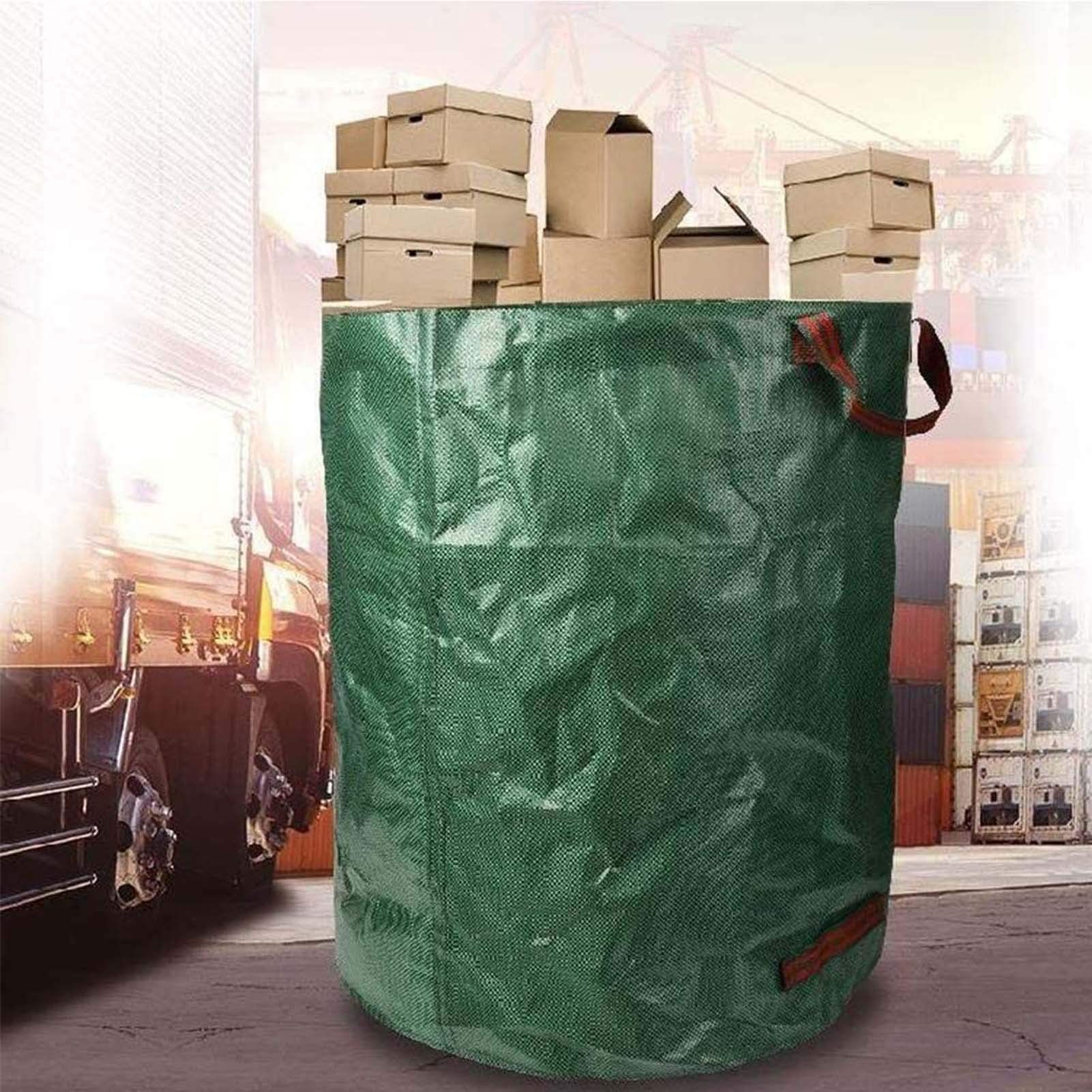 Sacco da Giardino 2pack, 272L Professionale Sacchi Rifiuti da Giardino, Sacchi da Giardinaggio Pieghevole E Riutilizzabile, Polipropilene (PP) 150gsm