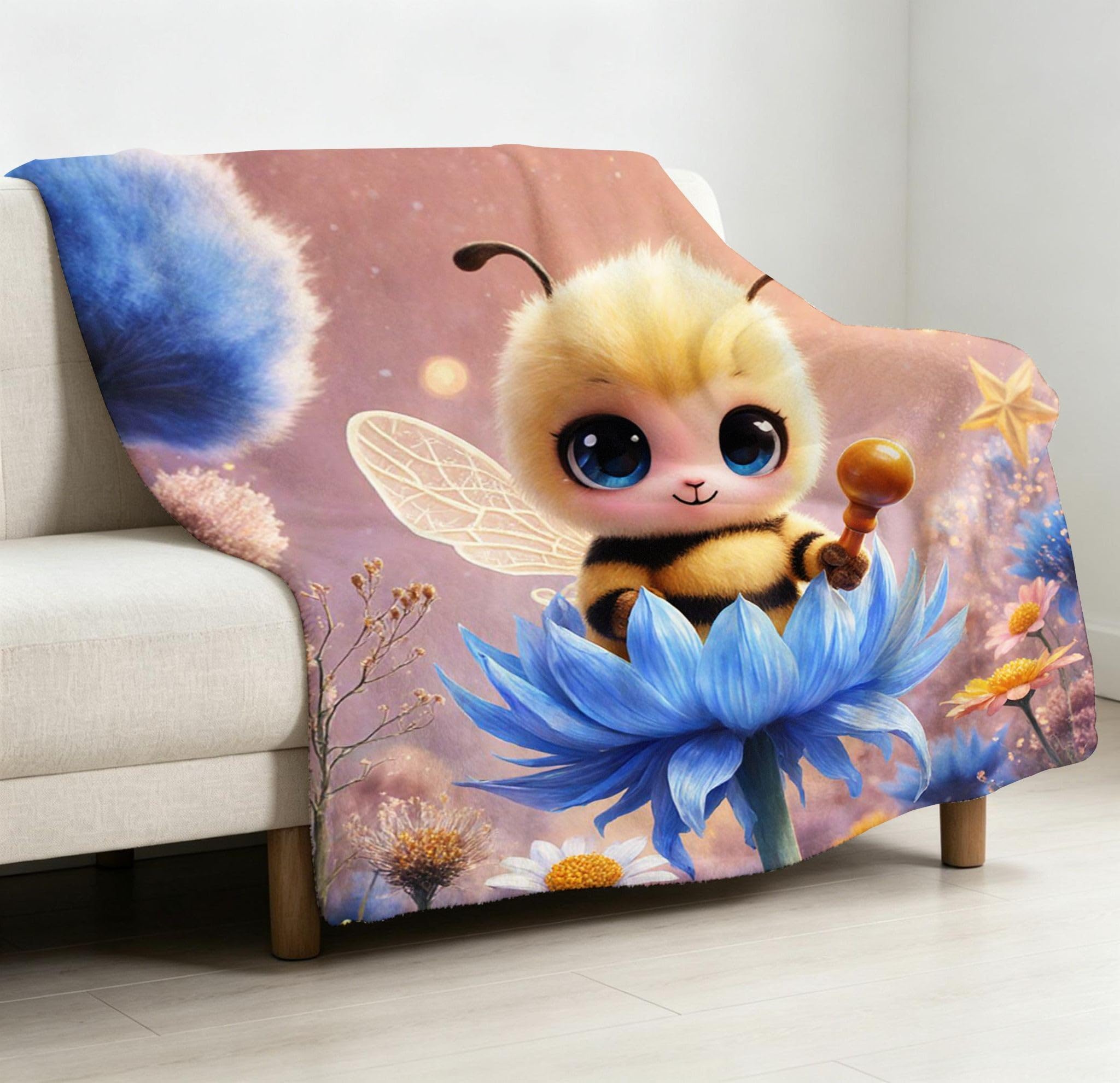 Manta XXL 240x260 cm Árbol Colorido Polar para Sofá Cama-A274