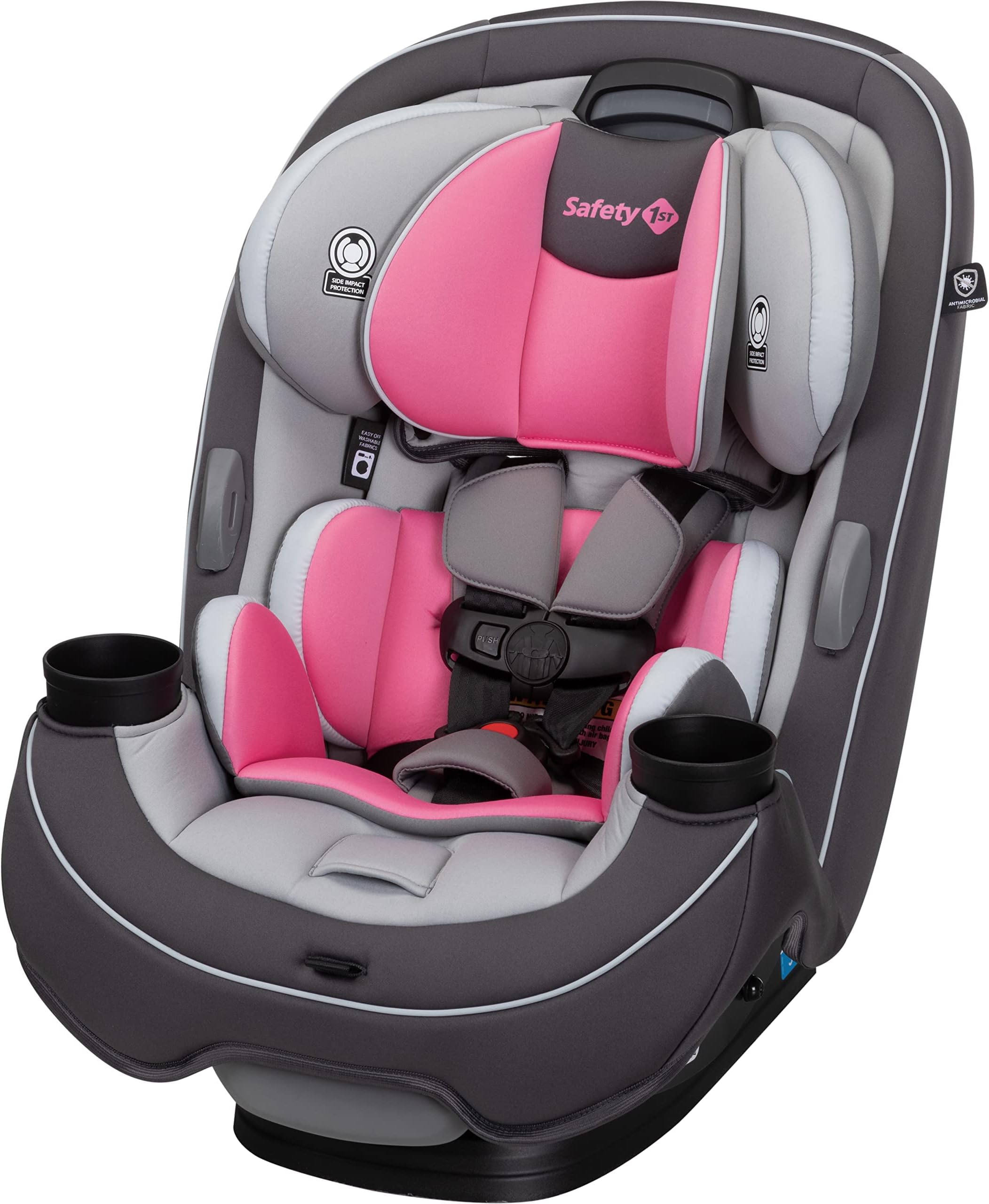 Safety 1st Grow and Go All-in-One Convertible Car Seat, Rear-Facing 5-40 pounds, Forward-Facing 22-65 pounds, and Belt-Positioning Booster 40-100 pounds, Carbon Rose