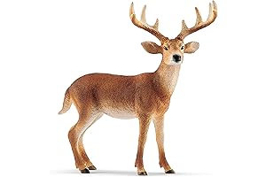 Schleich White-Tailed Buck: Lifelike Animal Figurine for Immersive Play