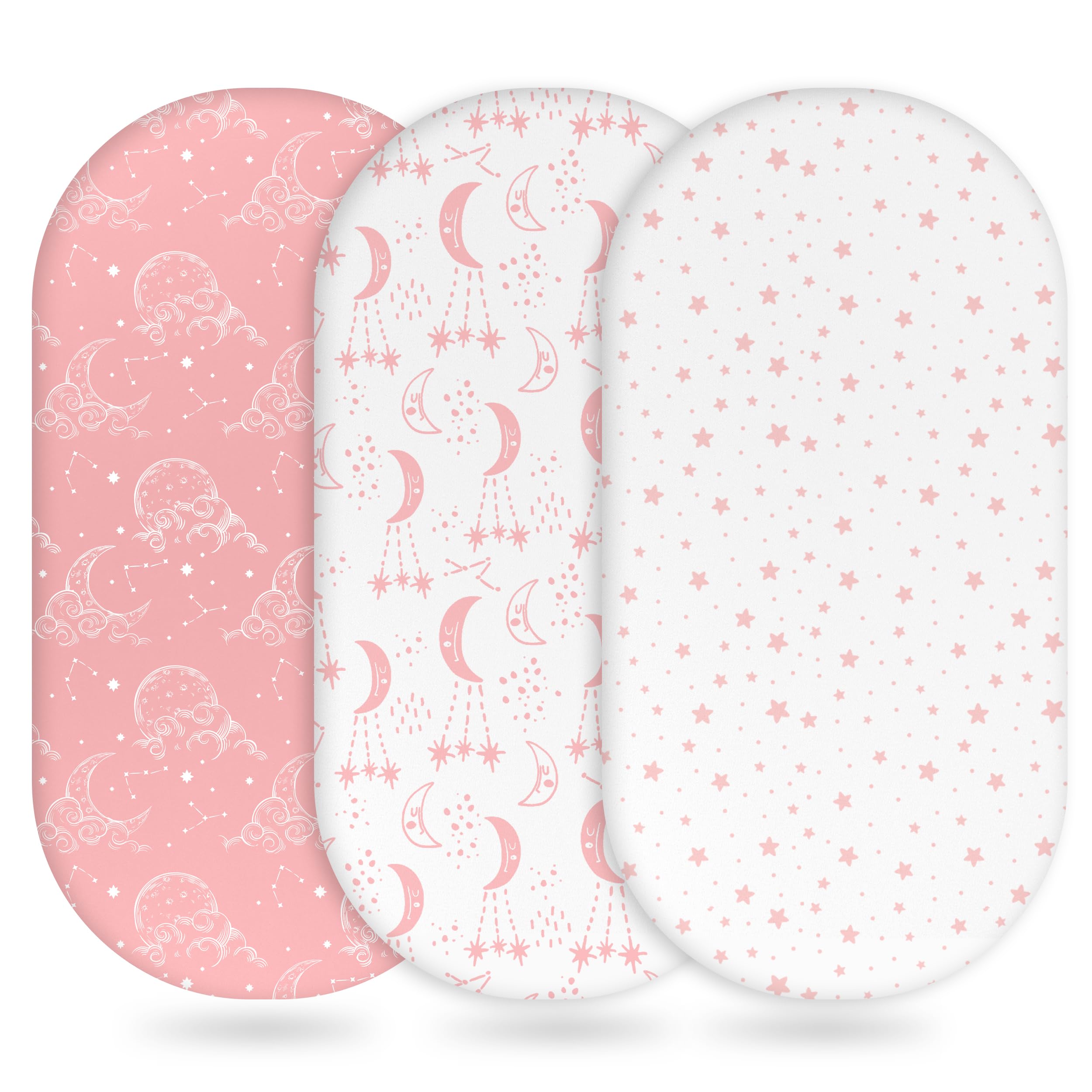 Unnivoll Moses Basket Sheets 3 Pack