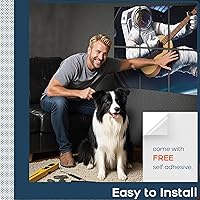 Vista 81 de BUBOS - Paquete de 8 paneles acústicos artísticos y autoadhesivos de insonorización, 48 x 32 pulgadas, acondicionamiento acústico y decorativos