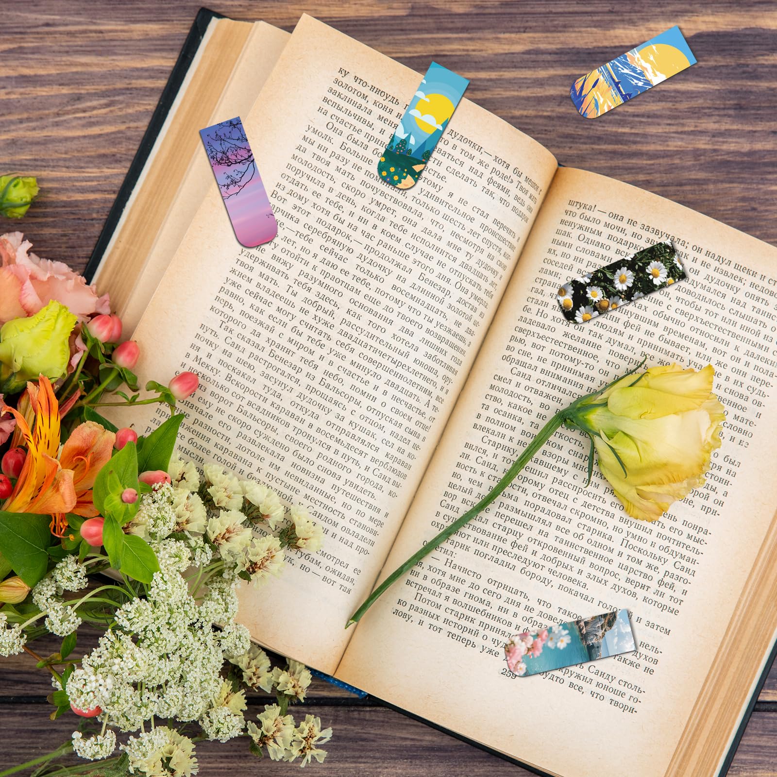 Lot de 105 marque-pages magnétiques pour homme et femme, marque-pages mignons, cadeaux de Noël et cadeaux pour enseignants
