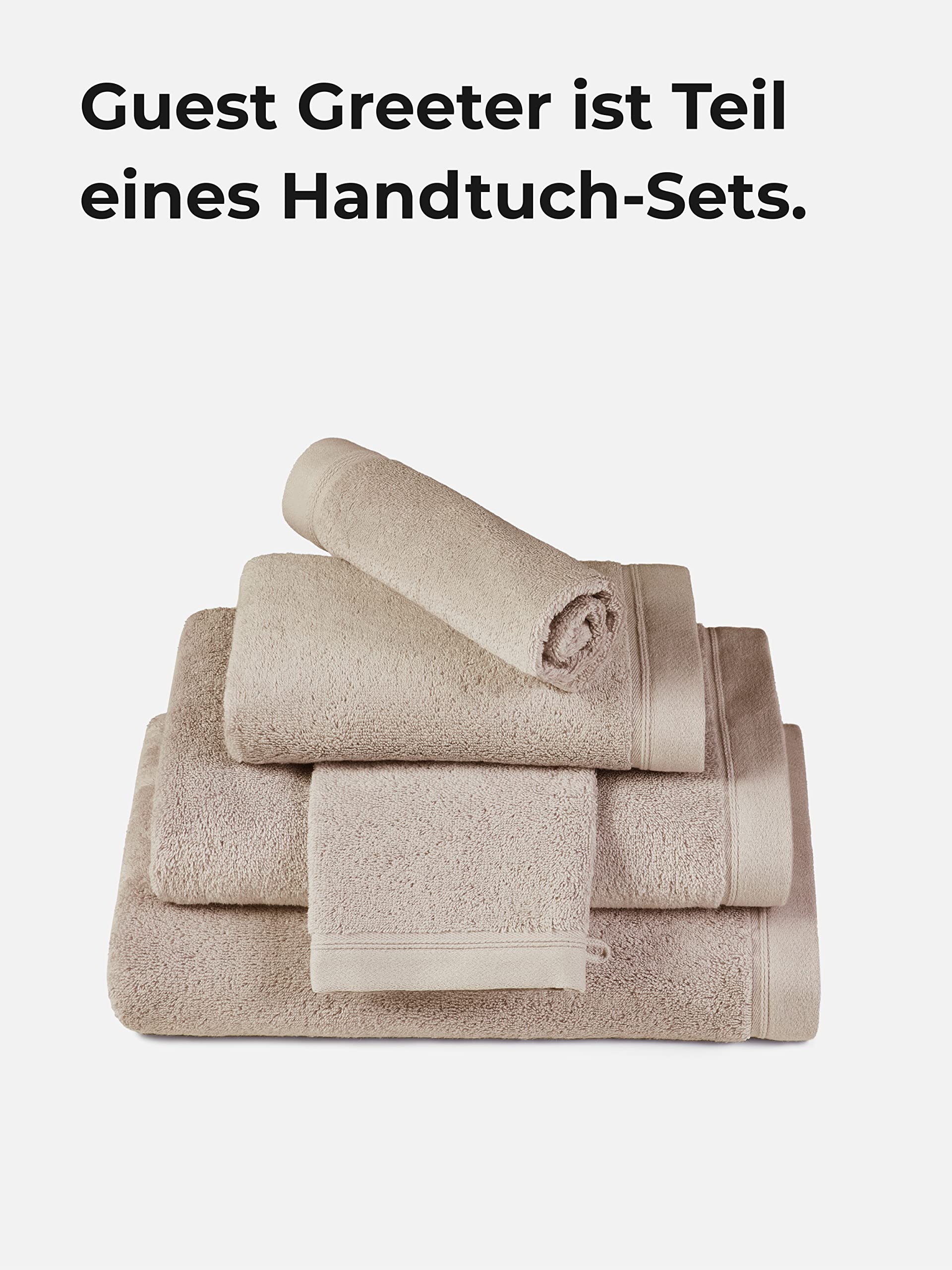 Sowel® Ręczniki dla gości 30 x 50 cm, 100% bawełna ekologiczna, jakość premium, ręcznik wyprodukowany w Portugalii, mokka