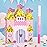WERNNSAI Princess Castle Piata - Princess Birthday Party Decorations Pink Princess Piata with Blindfold and Bat for Birthday Girls Family Game Princess Theme Birthday Party Supplies 16.4 x 12.4