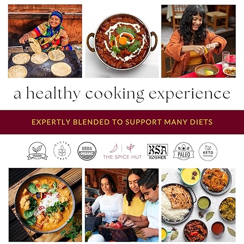 Miniatura 5 de The Spice Hut Condimento orgánico Masala de Cachemira, mezcla de especias rápida y fácil para cocinar india, con sal de 4 onzas