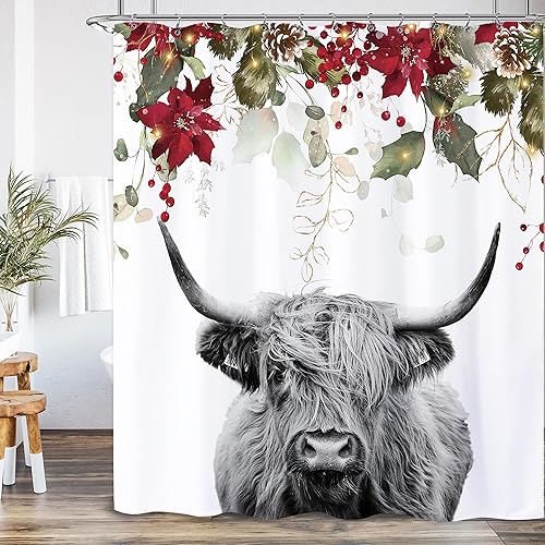 Miniatura 16 de Cortina de ducha divertida de Laifzere con diseño de rana, 152,4 x 182,88 cm, para baño, resistente al agua, de poliéster, sin forro, con ojales en