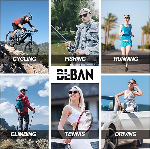 Miniatura 6 de BLBAN Lentes de sol polarizados deportivos para hombres y mujeres, ligeras, marco TR90, béisbol, ciclismo, correr, lentes TAC