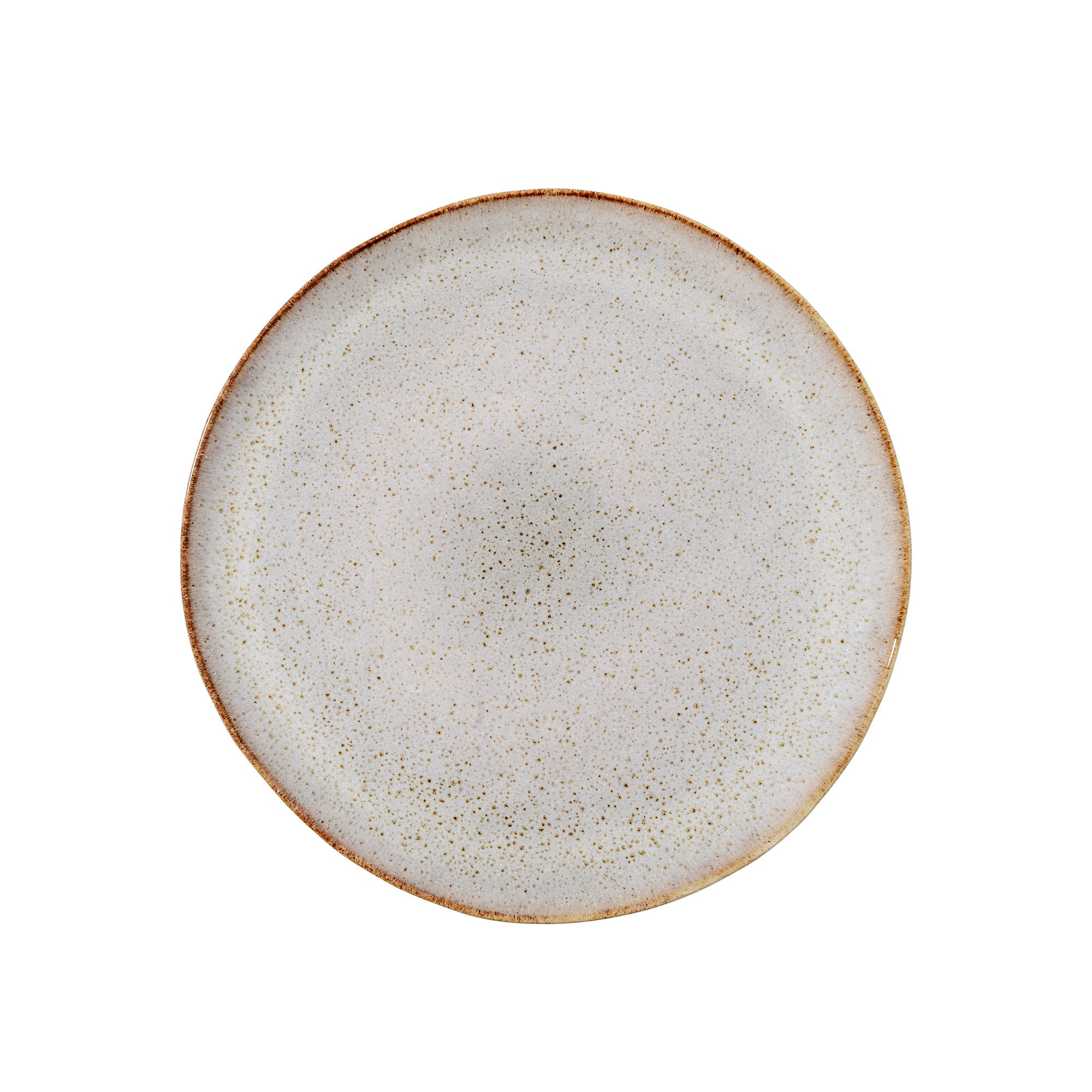 Bloomingville Jules Teller Aus Steingut – Grau, 22 Cm Durchmesser, Spülmaschinenfest, Mikrowellengeeignet