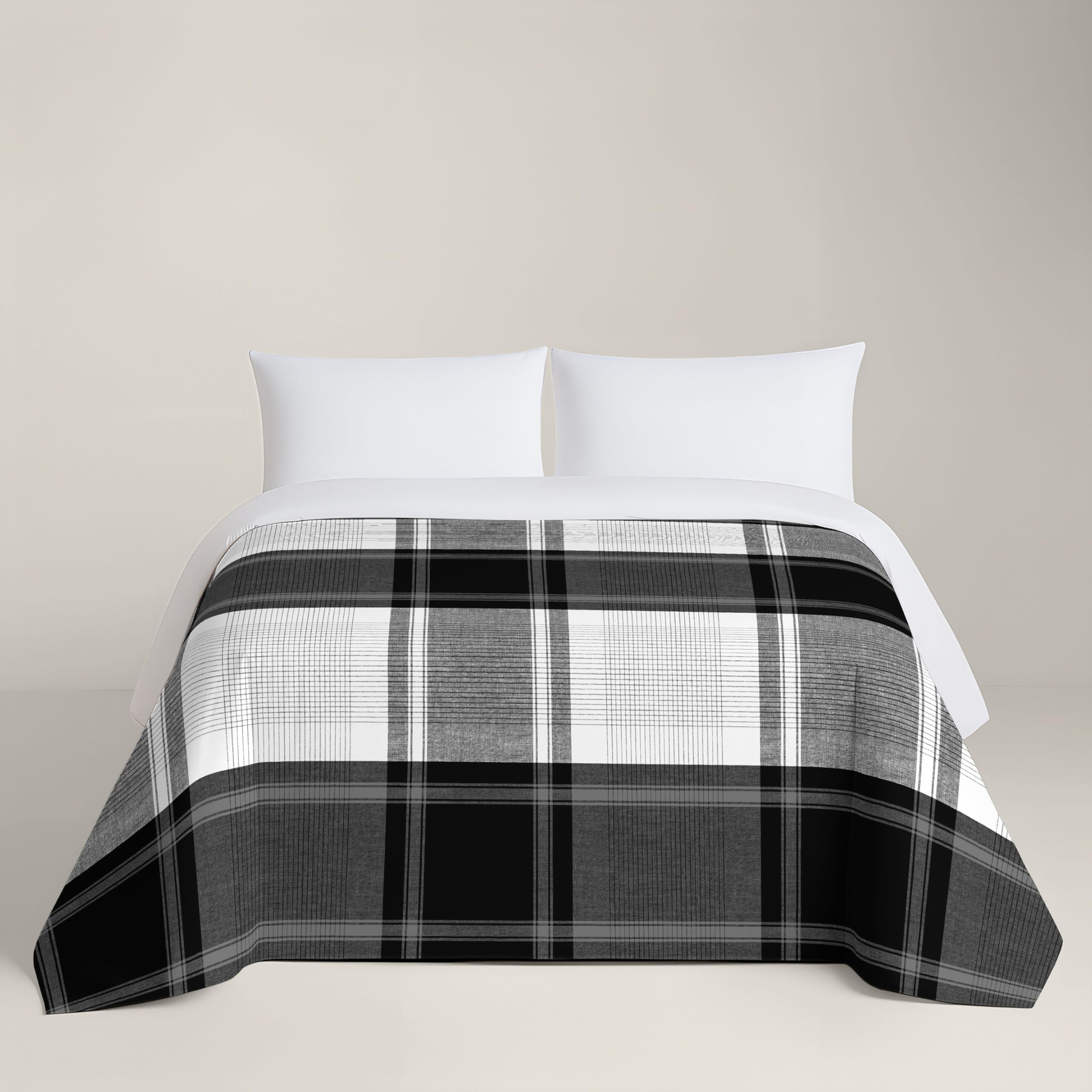 NATURALS - Funda Nórdica Estampada Cama 90-100% Algodón Suave y Transpirable - Juego de Edredón 150x220 cm con Solapa + 45 cm - 1 Funda Almohada 45x110 cm - Fabricado en España