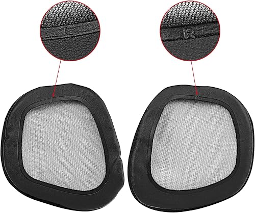 Miniatura 3 de Almohadillas de repuesto para auriculares Corsair Void y Corsair Void PRO RGB con cableinalámbricos para juegos (negro + gris) (negrogris)