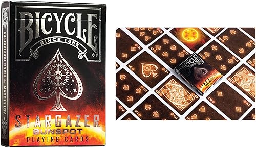 Miniatura 4 de Bicycle Tally Ho - Juego de cartas de 6 barajas para coleccionista, Metalluxe, Sunspot, Guardians, Fire y Amplified