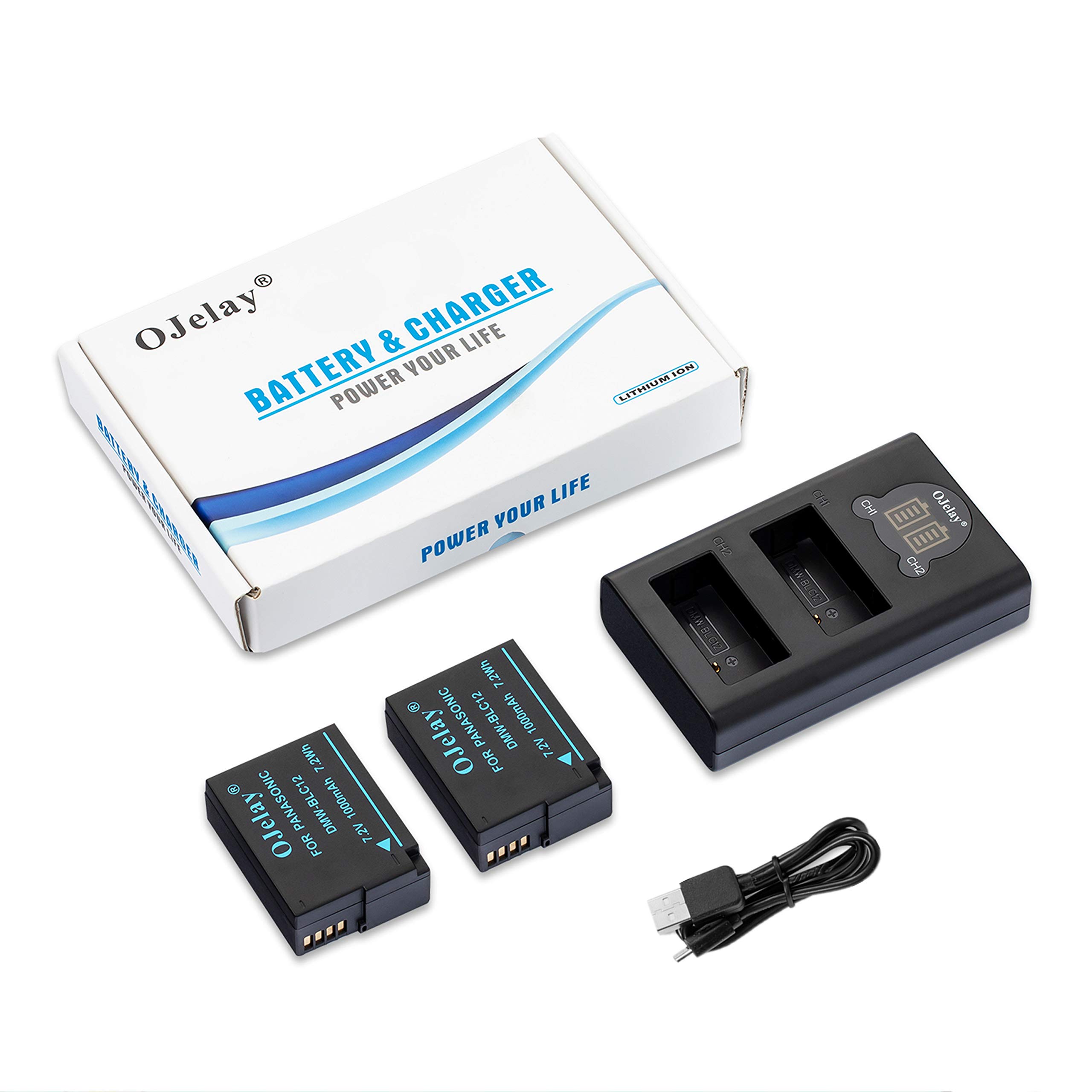 Batteria E Caricabatterie Dual USB Per Panasonic Lumix - Compatibile Con GH2, FZ330, FZ1000, Leica - Foto 4