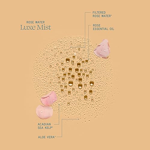 Miniatura 5 de Aleavia Spray orgánico de agua de rosas para la cara, totalmente natural, hidratante y tóner facial, fórmula prebiótica nutritiva y